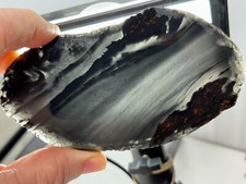 Tri-flow Sheen/Lace Obsidian Slab Lapidary Cabbing Knapping Combo ship avail