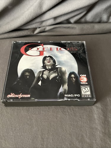 Gothos Microforum Mac/PC Video Game Rare 3 Discs Good Working Condition