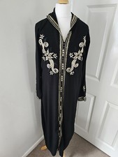 Moroccan Kaftan Dubai Abaya Muslim Women Dress Hooded Islamic Gown Maxi Kaftan