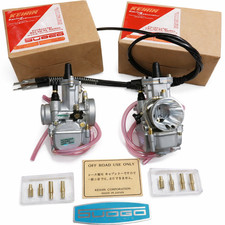 2pc Keihin 28mm 28 mm PWK Carburetor Carb Yamaha Banshee YFZ350 YFZ 350 w Cable