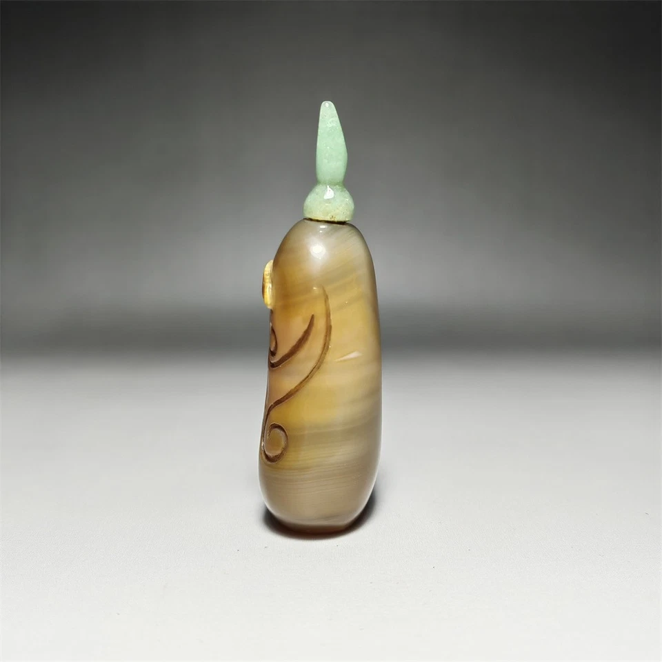 Botella de tabaco de ágata antigua china Foto 4 de 4