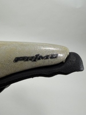 Primo Hemorrhoid Seat Saddle Old Mid School BMX Silver Sparkle