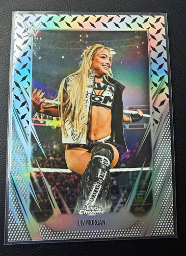 Liv Morgan [Diamond Plate Refractor] #17 2026 Topps Chrome WWE card