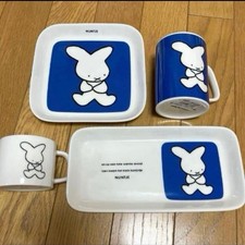 Miffy Ninetsche 70th Anniversary Mug and Square Long Plate Set