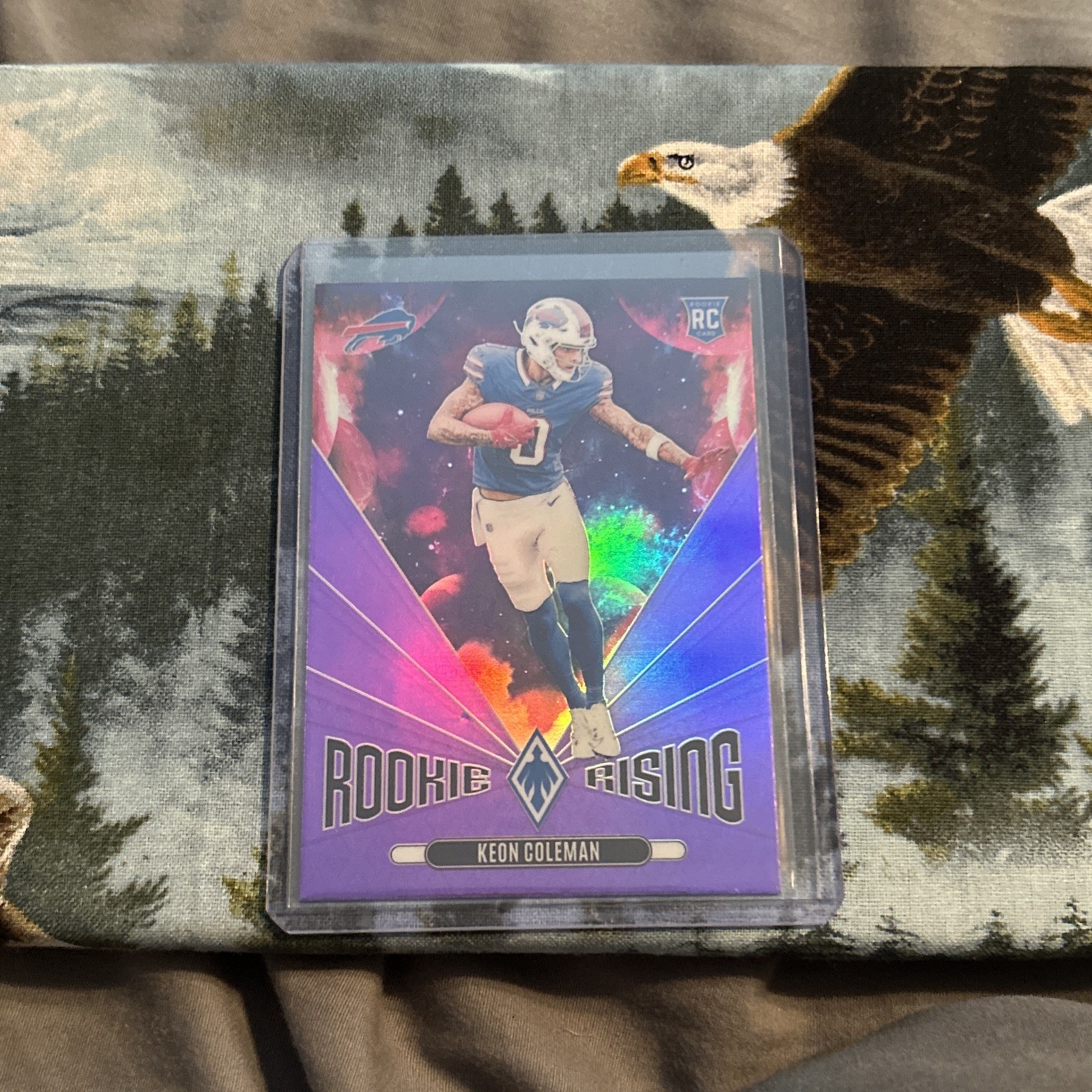 2024 Phoenix Football Purple Prizm Keon Coleman Rookie Rising - Bills