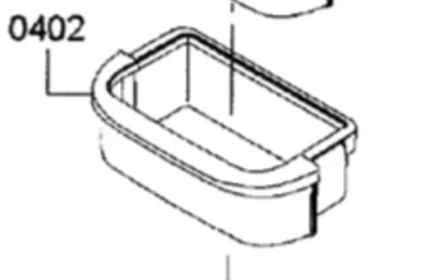 Cubo de estante para puerta de refrigerador Bosch OEM Foto 3 de 3