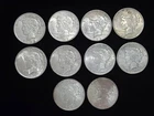 Group of 10 Peace Silver Dollars Mixed Conditions Lot #7 NICE!