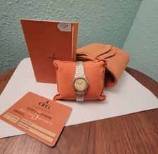 Ebel Classic Wave Ladies Watch 18K Gold Bezel Two-Tone Swiss Quartz