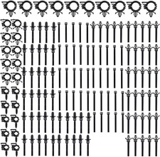 150 Pcs Car Wire Loom Routing Clips, Push Mount Cable Zip Tie, Auto Push Retaine