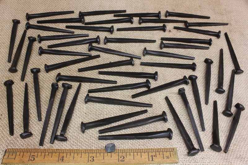 2 1/2" Rosehead 200 nails antique square wrought iron Spikes Decorative 2.5"