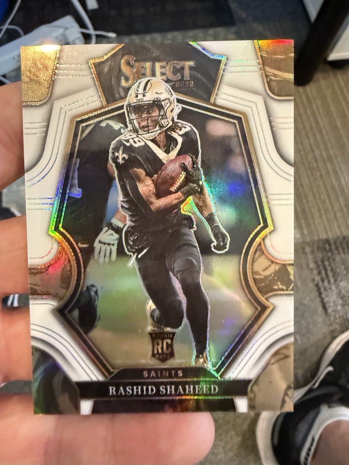 2022 Select - Premier Level Rookie Rashid Shaheed #172 White Prizm /35 🔥