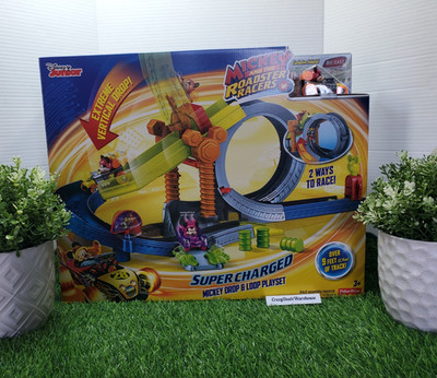 Mickey And The Roadster Racers Supercharged Drop And Loop Play Set Fisher-Price