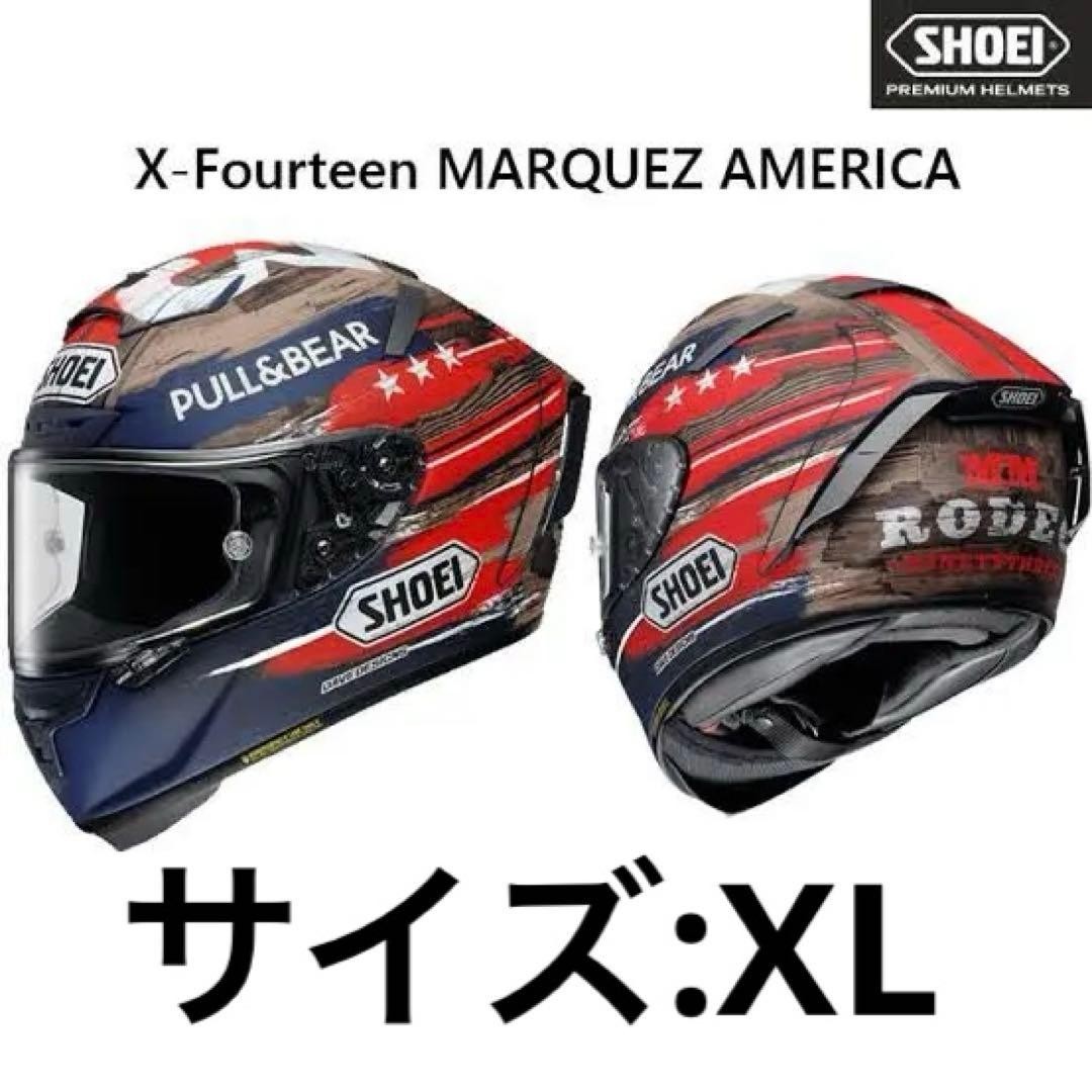 SHOEI X-Fourteen MARQUEZ AMERICA Full Face Helmet XL:61-62cm From