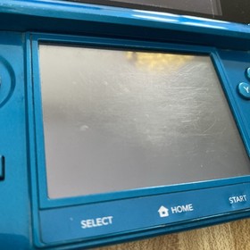 WORKING Nintendo 3DS Aqua Blue Handheld Console 2GB Wi‑Fi 3D NTSC-U/C READ
