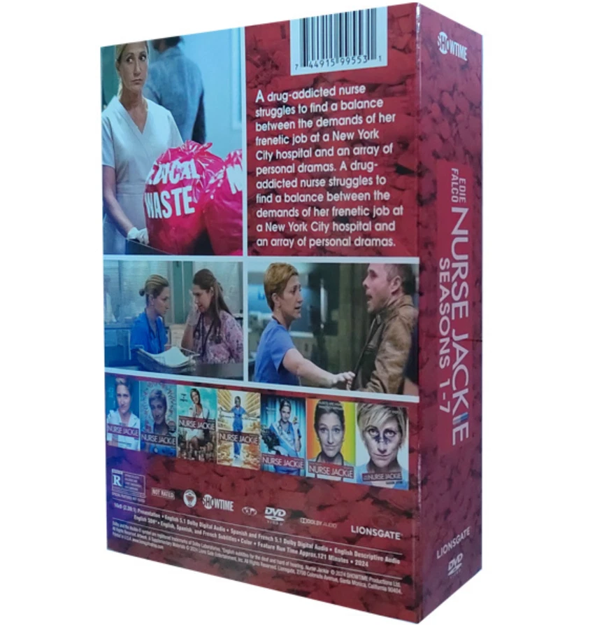 Nurse Jackie - The Complete Series Season 1-7 (DVD, 21-Disc, Box-Set) New Seale Foto 3 de 4