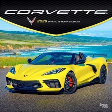 Browntrout Corvette OFFICIAL 2026 12 x 12 Wall Calendar w