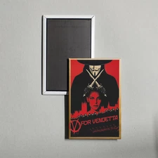 V for Vendetta Mini Movie Poster Fridge Locker Magnet