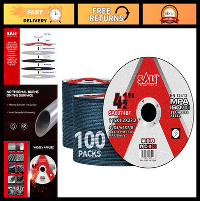 100 Pack 4-1/2 Inch Cut Off Wheels, Thin Cutting Discs .045'' x 7/8'' with