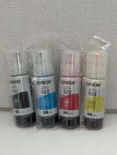 Genuine Epson 522 Ink Bottles 4 Pack for ET-2720 ET-2800 ET-2803 ET-4700 ET-4800
