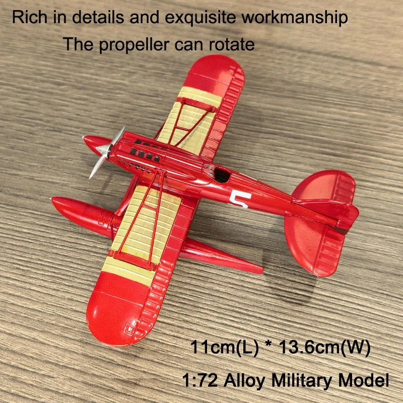 Modello Militare Die-Cast 1:72 Macchi M.39 Italia Idrovolante da Corsa Souvenir - Immagine 2 di 4
