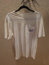 Vineyard Vines Men’s T Shirt Medium Florida Palms Boats Tiki Hut