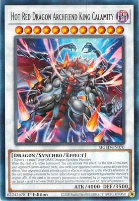 Hot Red Dragon Archfiend King Calamity Rare Maximum Gold: El Dorado MGED-EN070 N