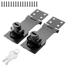 4 Inch Safety Hasp Lock Gate Latch Twist Knob Same Key Lock Gate Security Lock