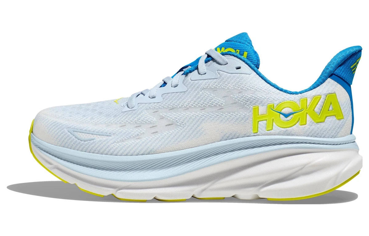 Hoka One One HOKA Clifton 9 Wide Ice Water Evening Primrose  display picture 3