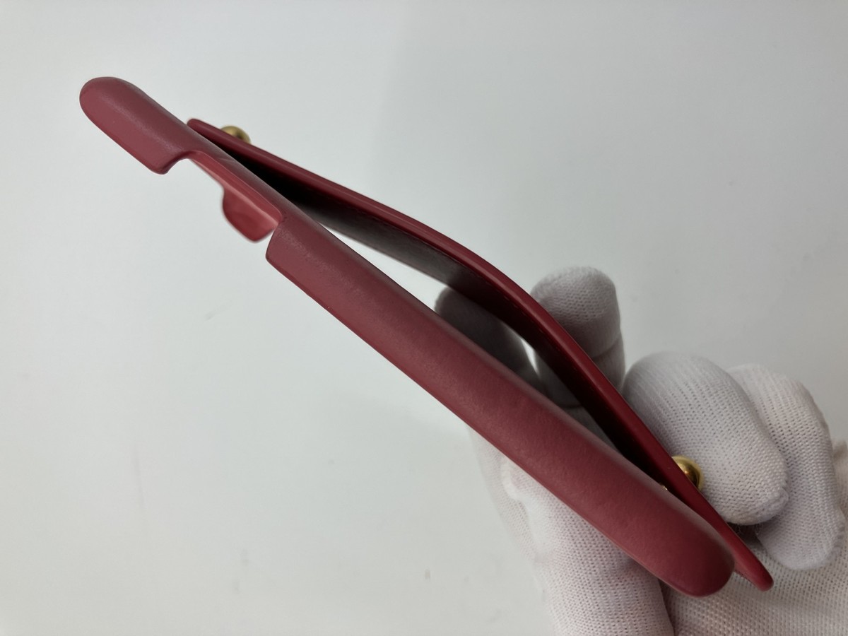 Christian Dior iPhone X/XS Case Red Leather Strap Handle Gold Christian Dior iPhone X/XS Case Red Leather Strap Handle Gold