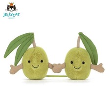 ellycat Amuseable Olives 14cm Playful Plush Doll Toy Party Pair w/Tag & Gift Bag