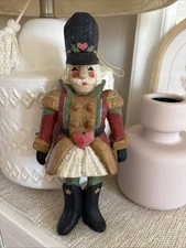 House of Hatten Toy Soldier Nutcracker Suite Primitive Folk Ornament 1993 10"
