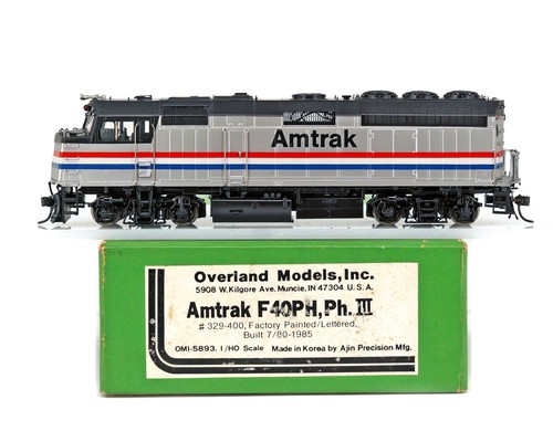 MODELOS OVERLAND OMI-5893.I H0 HO LATÓN AMTRAK F40PH, Ph III #329-400, COMO NUEVO | Zustand: New: Other (See Details)