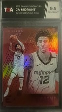 2019 PANINI CHRONICLES ESSENTIALS PINK JA MORANT ROOKIE #230 TGA 9.5 GEM MINT