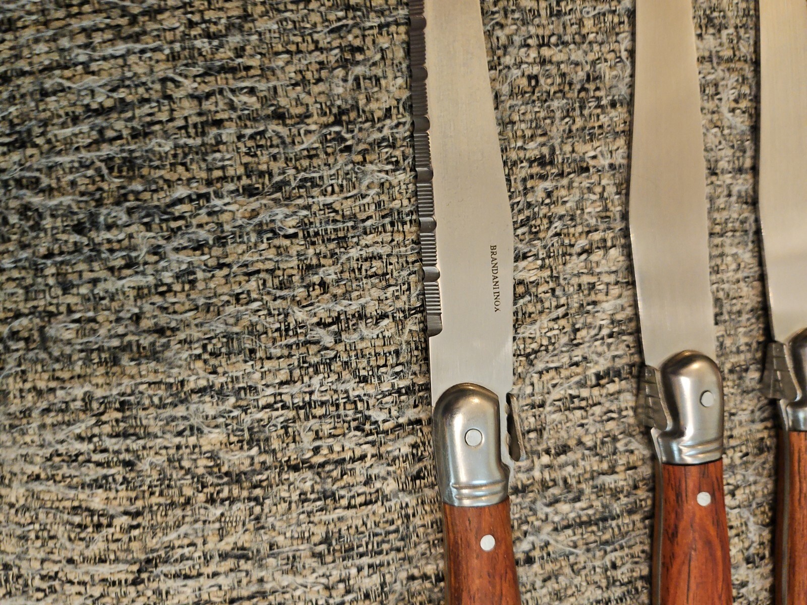 Brandani Inox Italian Style Non stick Stainless Steel Rain Steak Knives