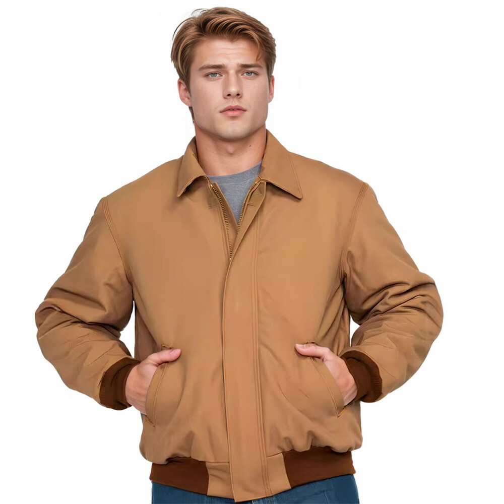 Men's Casual Bomber Jacket for Work Outdoor & Streetwear Fashion