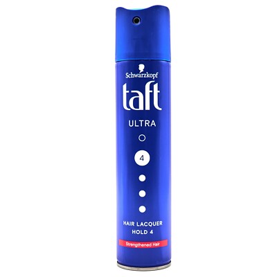 SCHWARZKOPF TAFT Hairspray ULTRA 250ml Hold #4 VEGAN Formula Made in Germany 
