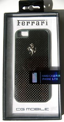 Offizielle Ferrari lizenzierte Hartschale Kohlefaseroptik für iPhone 5 5S SE 2016