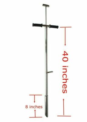 40'' Soil Sample Probe Stainless Steel Digging Tool Sampling Core 1.5'' Foot Pet