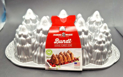 Nordic Ware Bundt Williams Sonoma Christmas Alpine Forest Loaf Pan Non Stick