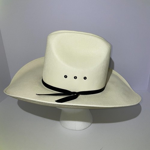 Western Express Appaloosa Straw Cowboy Hat Size 6 7/8 Made in Mexico - Picture 5 of 9