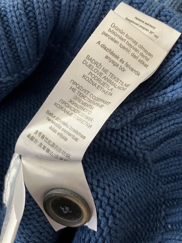 Camel Active Rare Sweater Jumper Blue 4 Button Neck 334063 2XL XXL New With Tags - Picture 19 of 21