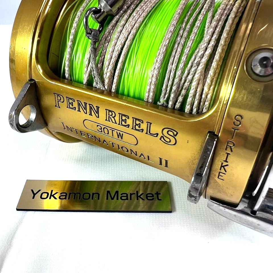 Carrete de arrastre Penn International II 30TW convencional Big Game solo usado en Japón Foto 3 de 4