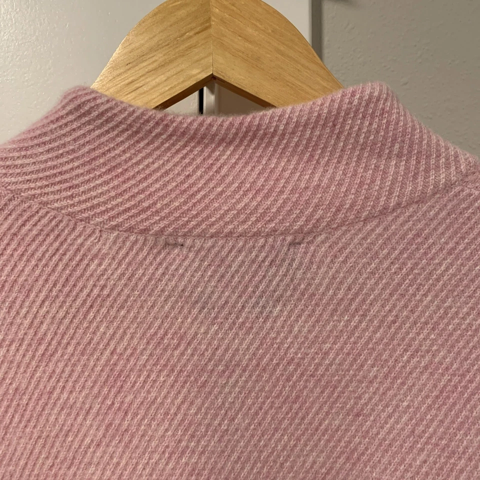 Vineyard Vines Cat Cay Cashmere 1/2 Zip Sweater Flamingo Pink Men’s XL $298 NWT - Image 4 of 4