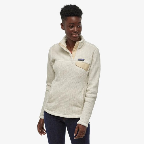 Pullover White Tan Women's Small H12758 