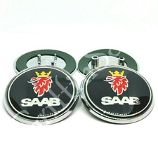 Saab 93 9-3 Saloon Black Badge Set Front Rear Emblems 03-10 12785871 12844161 Saab 93 9-3 Saloon Black Badge Set Front Rear Emblems 03-10 12785871 12844161