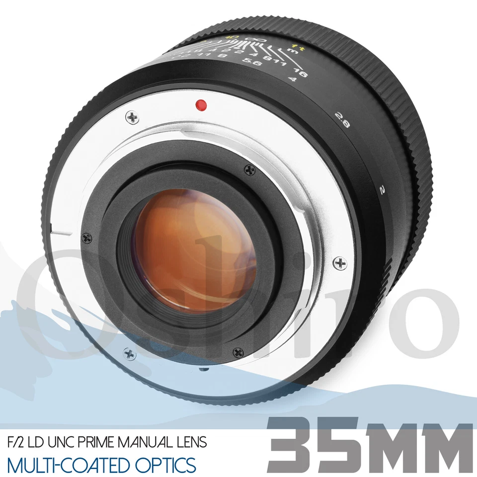Oshiro 35mm f/2 Full Frame Lens for Nikon D850 D810 D800 D700 D750 Df - Image 4 of 4