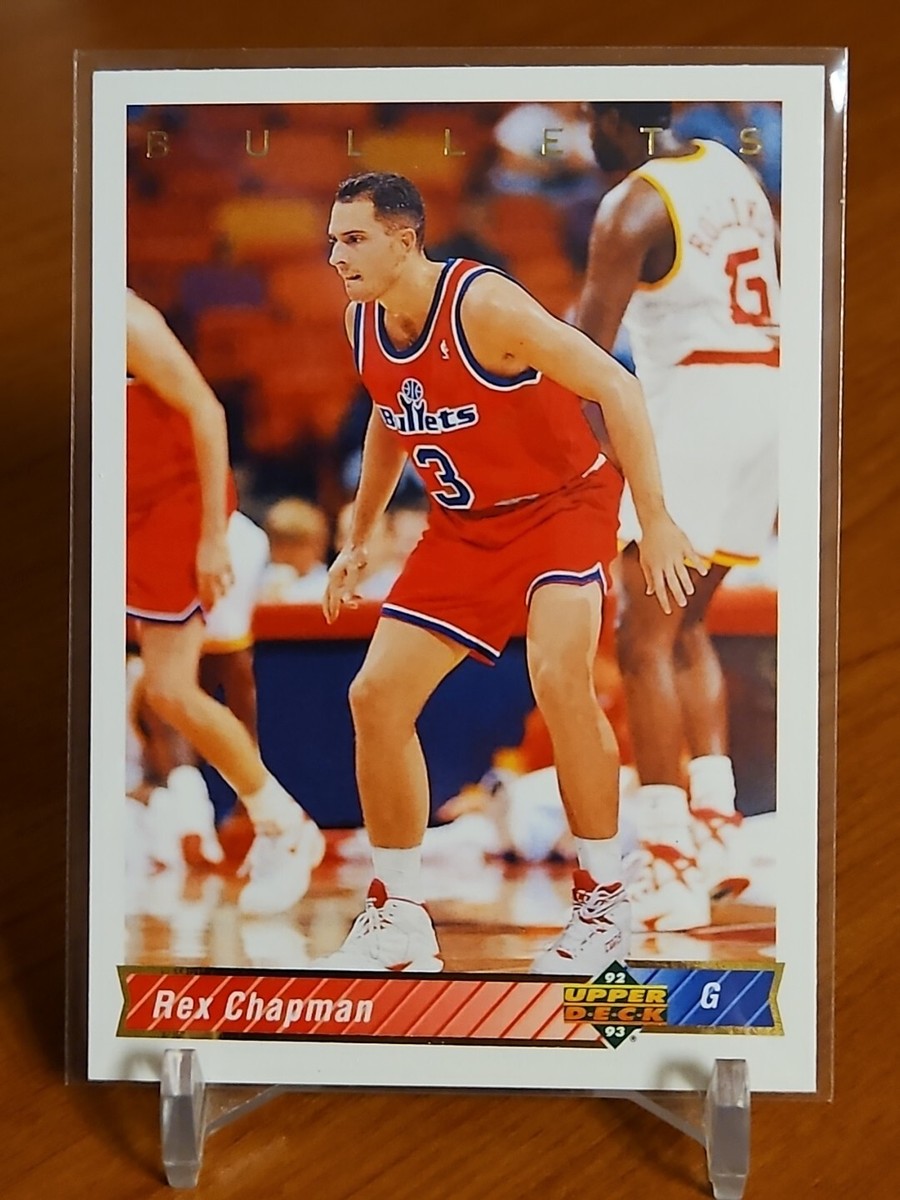 1992-93 Upper Deck Basketball Card Rex Chapman . Washington