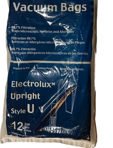 8 Genuine Electrolux Vacuum Bags Style U Upright Filter Bags Micro Filtration - Picture 3 of 8