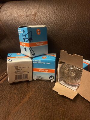 LOT 4 OSRAM HALOGEN 360W 82V GY5.3 OPTIC/DISPLAY/ PROJECTOR LAMP/BULB NAED 54984