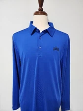 Cutter Buck Blue Long Sleeve Polo Men Size Large